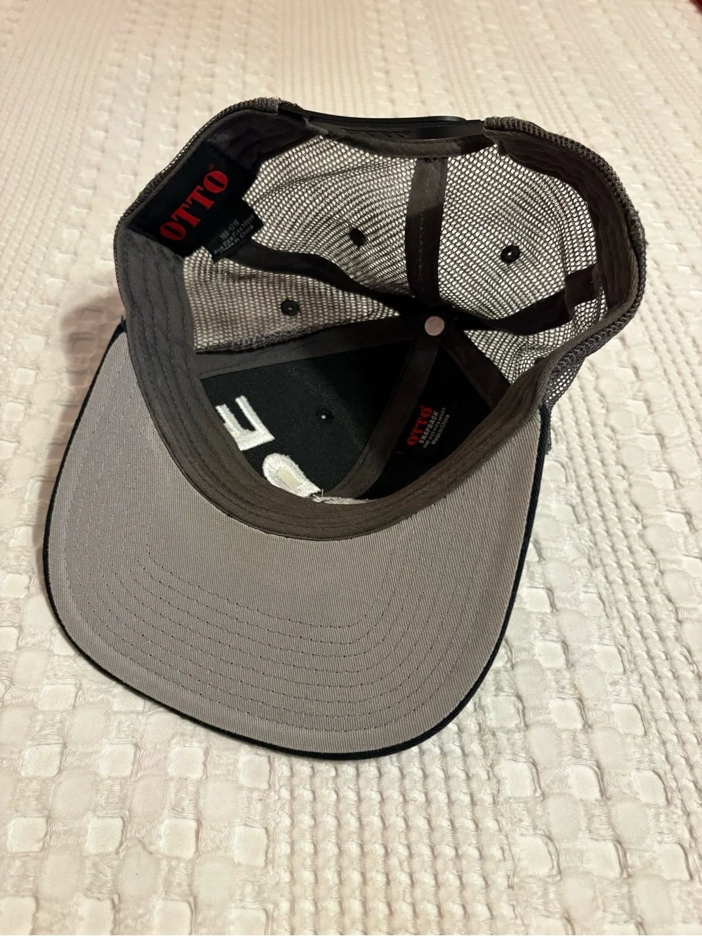 DOPE Black Snapback Hat with White Embroidered Logo